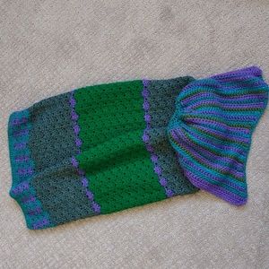 Mermaid tail blanket